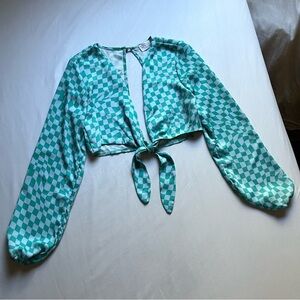RESA Luna Top in Blue Geo